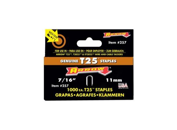 Stifter til T25 - 11mm - blanke -1000stk Arrow